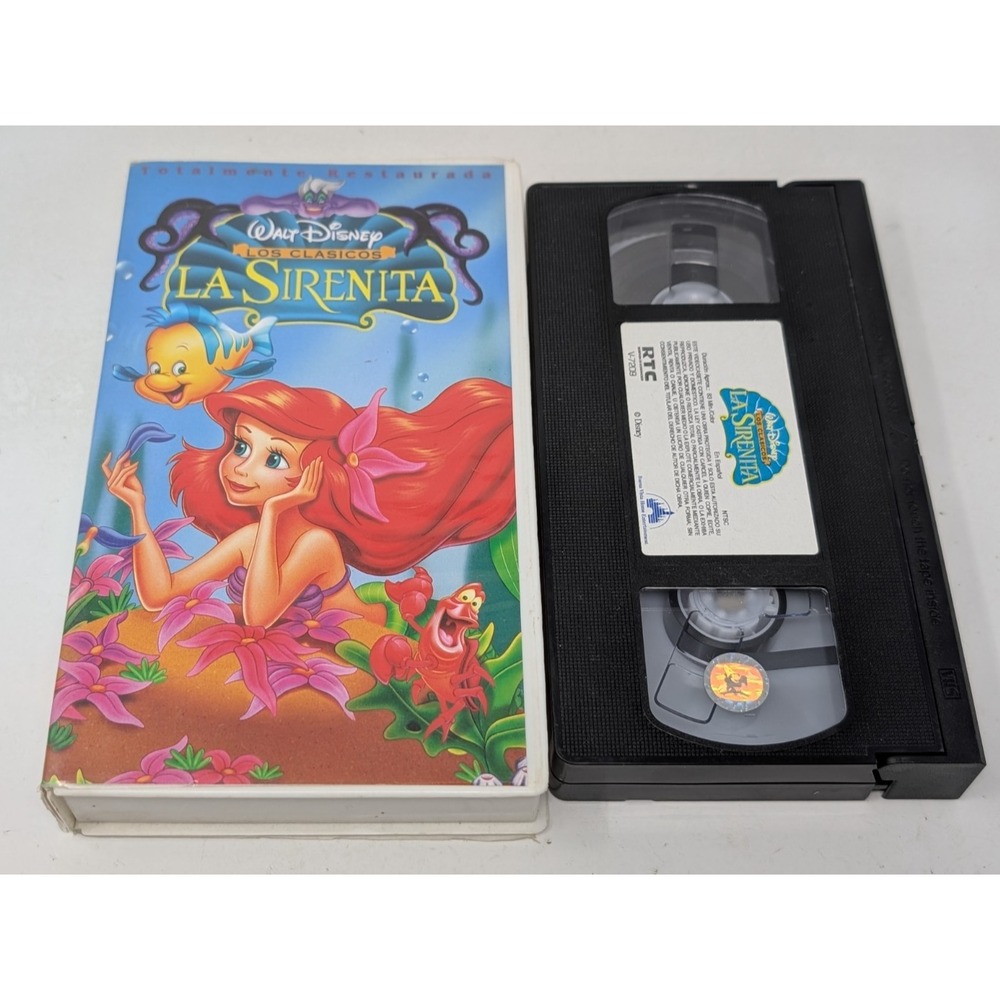 Disney La Sirenita Spanish The Little Mermaid On VHS RARE Spanish/Latin Version